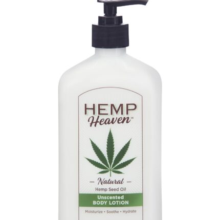 Hemp Heaven Natural Hemp Seed Oil Unscented Body Lotion - Moisturizing & Soothing Skincare, Paraben-Free, for Sensitive Skin, with 18 Oz