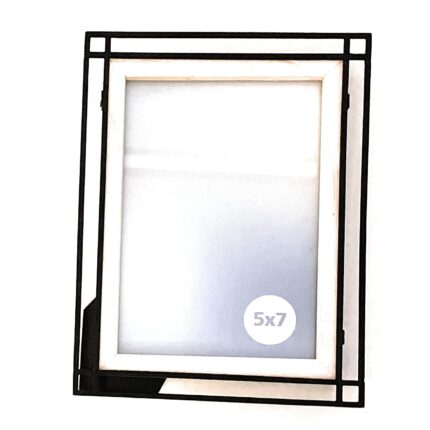 Wood and Metal Picture Frame